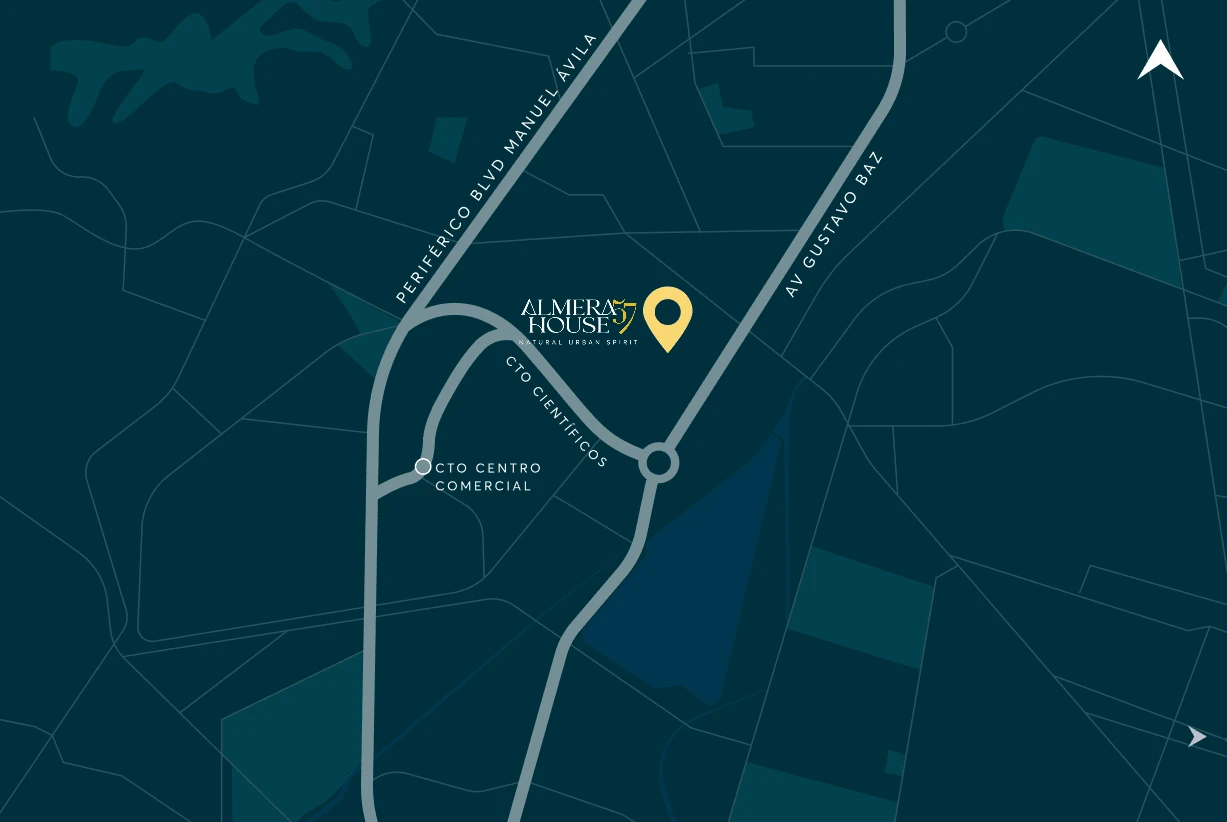 Mapa locación Almera House 57